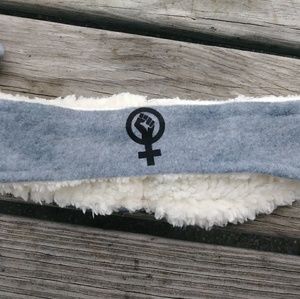 Feminist resistance ear warmer protest headband
